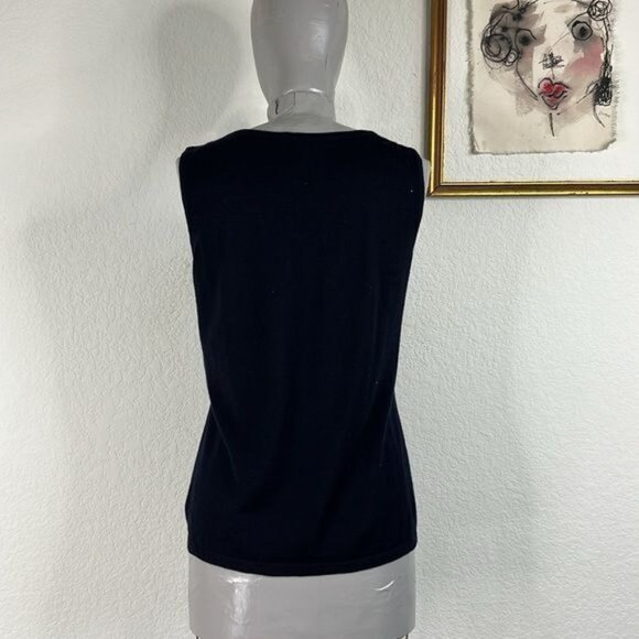 Escada Cashmere Beaded Sweater Cardigan Shell Set - Picture 8 of 13